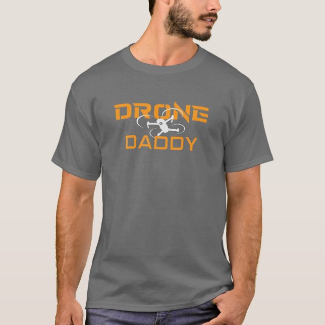 DRONE DADDY FPV Enthusiasten Vater Speed Quad Vate T-Shirt (Vorderseite)