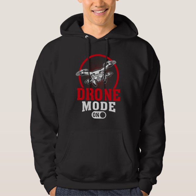 Drone Mode On  Enthusiasts Wings If I Duck you Sho Hoodie (Vorderseite)