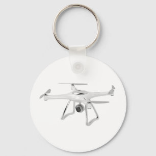 Drone on white schlüsselanhänger