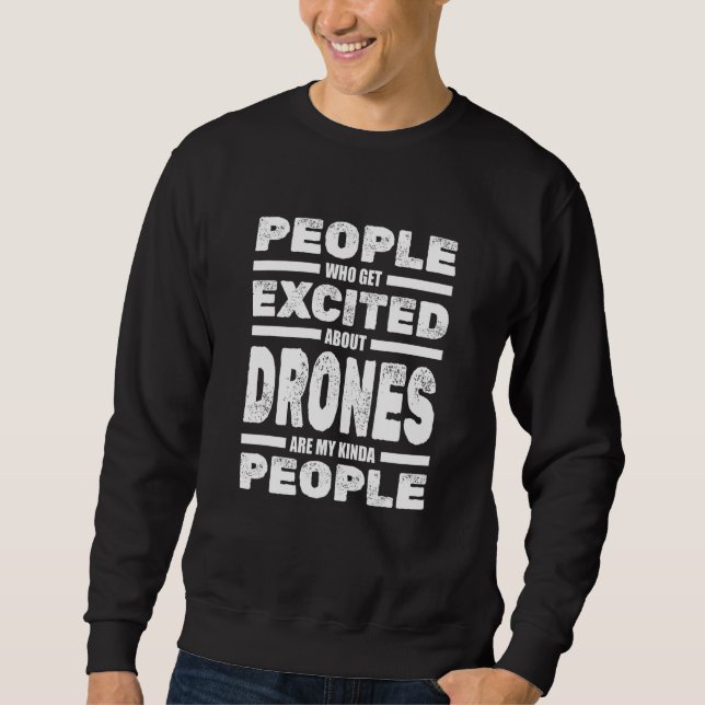 Drone-Pilot Fpv-Rennfahrer  Aviator-Flug-RC-Quadro Sweatshirt (Vorderseite)