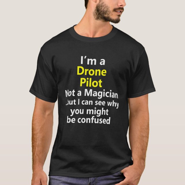 Drone Pilot Operator Unmanned Vehicle Job Career O T-Shirt (Vorderseite)