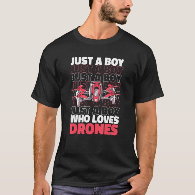 Drone Pilot Quadcopter UAV T-Shirt (Vorderseite)