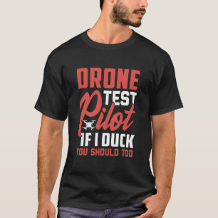 Drone-Testpilot-Enthusiasten mit Flügeln, wenn ich T-Shirt
