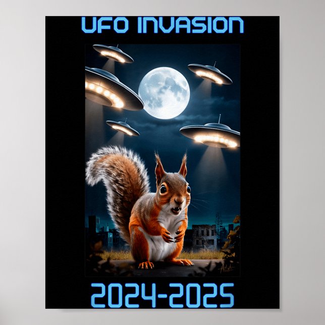 Drone Ufo Alien Invasion Uap New Jersey  Poster (Vorne)