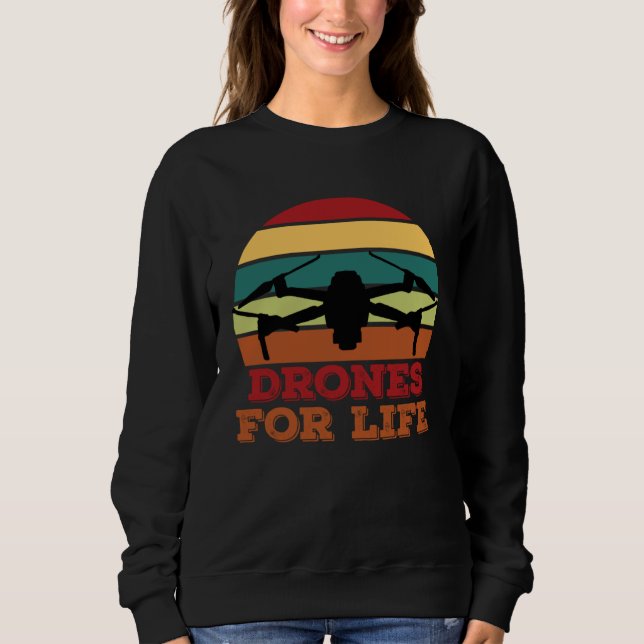 Drones For Life   Men Sweatshirt (Vorderseite)