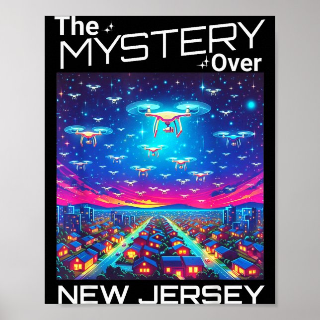 Drones New Jersey The Mystery Over New Jersey Funn Poster (Vorne)