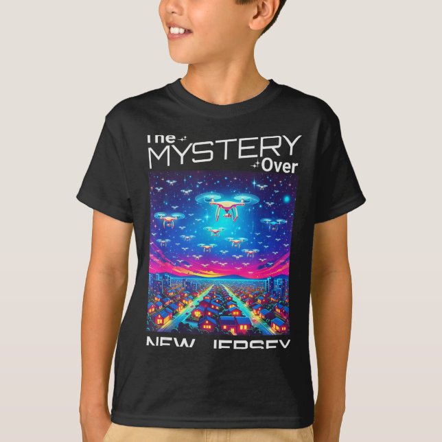 Drones New Jersey The Mystery Over New Jersey Funn T-Shirt (Vorderseite)