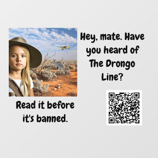 Drongo Line Window Cloning Fensteraufkleber