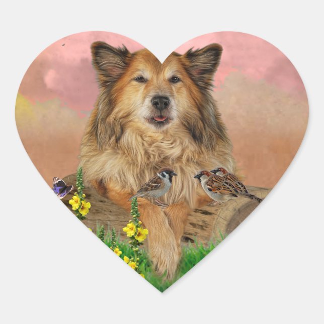 Droomstickers Herz-Aufkleber (Vorderseite)