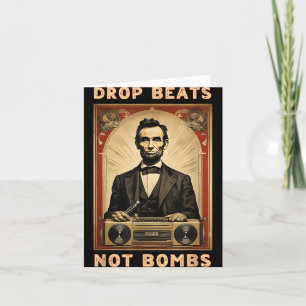 Drop Beats statt Bomben Anti-Kriege Karte