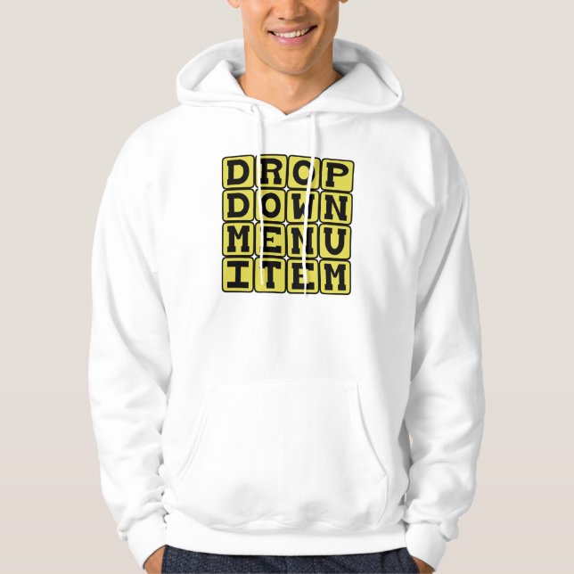 Drop-Down-Menüelement, Computerfunktion Hoodie (Vorderseite)