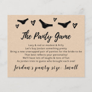 Drop Ihre Hoties Template CARD Bridal Spiel