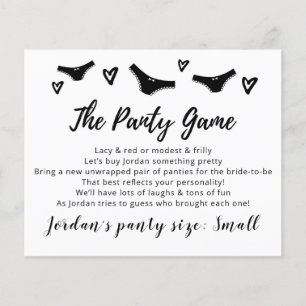 Drop Ihre Hoties Template CARD Bridal Spiel