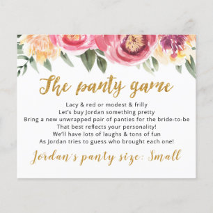 Drop Ihre Hoties Template CARD Bridal Spiel