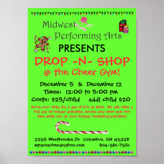 Drop in Shop Poster