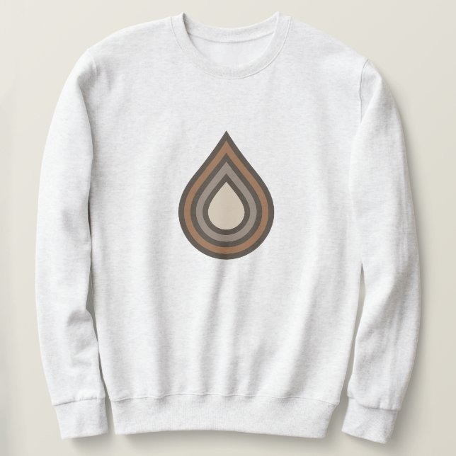 Drop Layered Artwork Men's Sweatshirt (Design vorne)