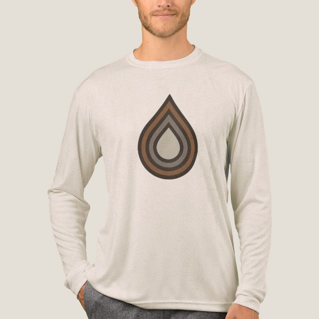 Drop Layered Artwork Tri-Blend-Shirt Tri-Blend Shirt (Vorderseite)