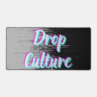 Drop Mauspad Hype Pixels Schwarz Grau  Schreibtischunterlage