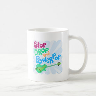 Drop Power Pop Fun Music Genre Slogan anhalten Kaffeetasse