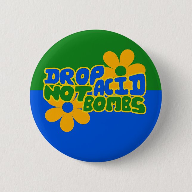 Drop Säure, keine Bomben Button (Vorderseite)