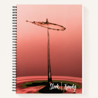 Drop Splash Spiral Notebook Notizbuch