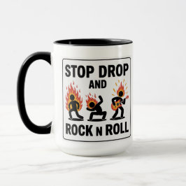 Drop und Rock'n'Roll stoppen - Im Brandfall Tasse