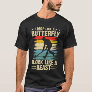 Drop wie ein Schmetterlingblock wie ein Besenhocke T-Shirt