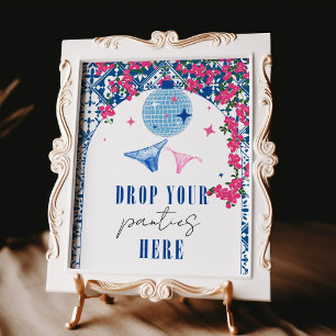 Drop your Panties tanzen Queen Greek Bachelorette Poster