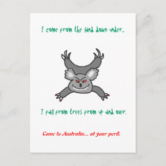 Dropbear Australis Postcard Postkarte