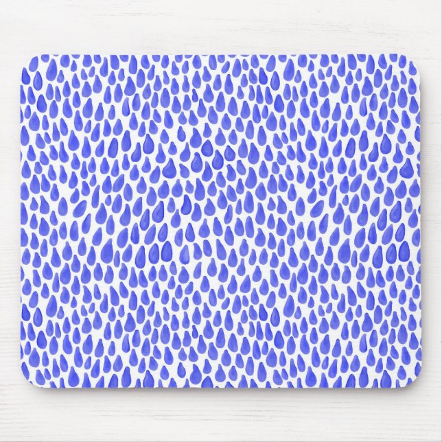 Droplets - blau mousepad (Vorne)