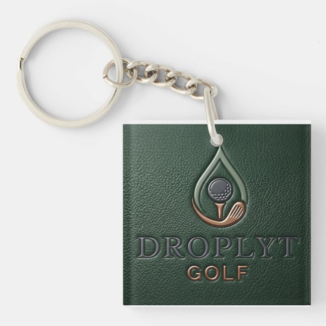 Droplyt Golf Heritage Grün  Schlüsselanhänger (Vorderseite)