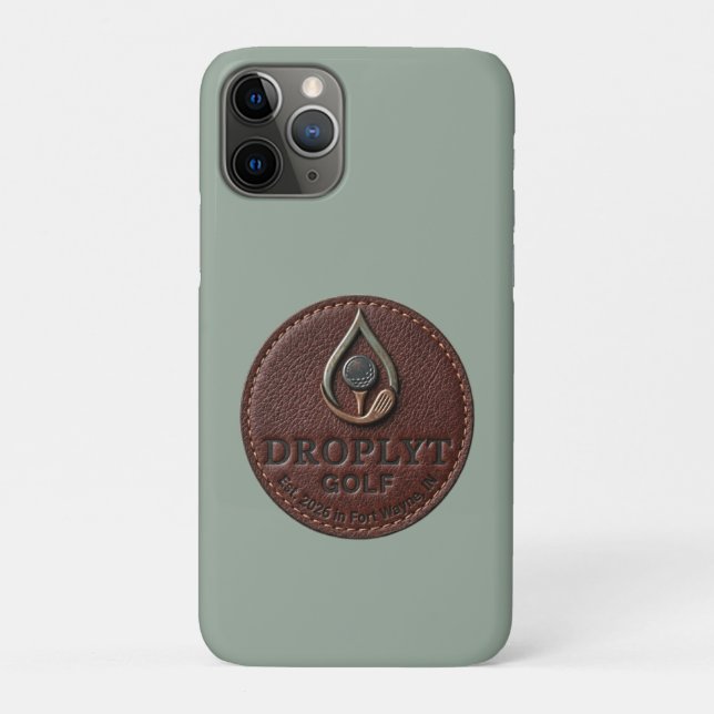 Droplyt Golf Rustic Logo iPhone-Hülle Case-Mate iPhone Hülle (Rückseite)