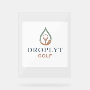 Droplyt Golf Signature Acryl-Schild Acrylschild