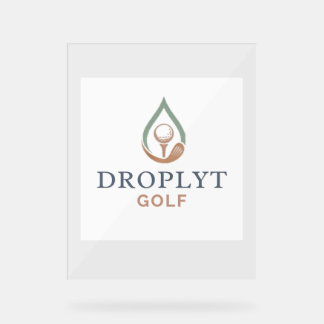 Droplyt Golf Signature Acrylic Sign Acrylschild