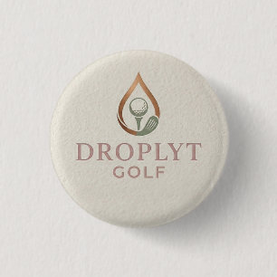 Droplyt Golf Signature-Button (Rosa-Logo) Button