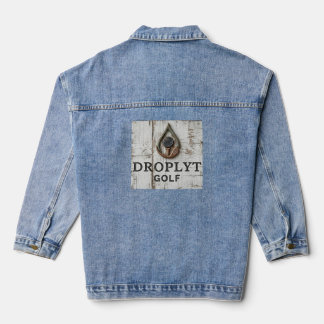 Droplyt Golf Signature Design Damen-Denimjacke Jeansjacke
