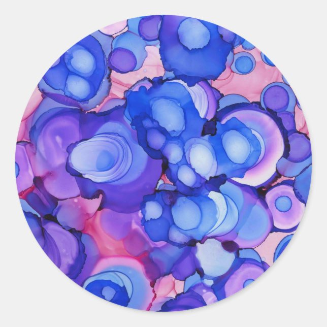 DropsOfColor Runder Aufkleber (Vorderseite)