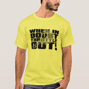 Drossel-heraus Schmutz-Fahrradmotocross-lustiges T-Shirt