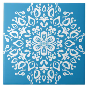 Drossel-Mandala Fliese