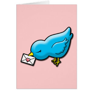 Drossel mit Liebebuchstaben