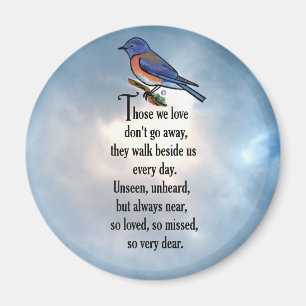 Drossel-"so geliebtes" Gedicht Magnet