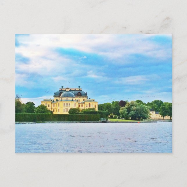 Drottningholm Palace in Schweden Postkarte (Vorderseite)