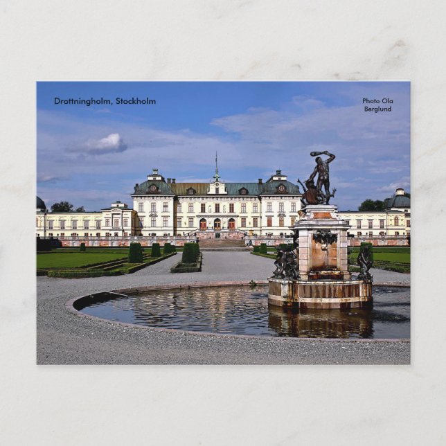 Drottningholm, Stockholm, Foto ... Postkarte (Vorderseite)