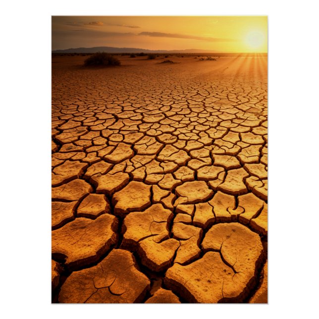Drought Sunset Poster (Vorderseite)