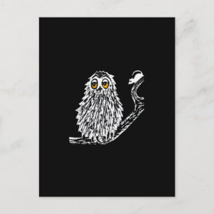 Drowsy Owl Postcard Postkarte