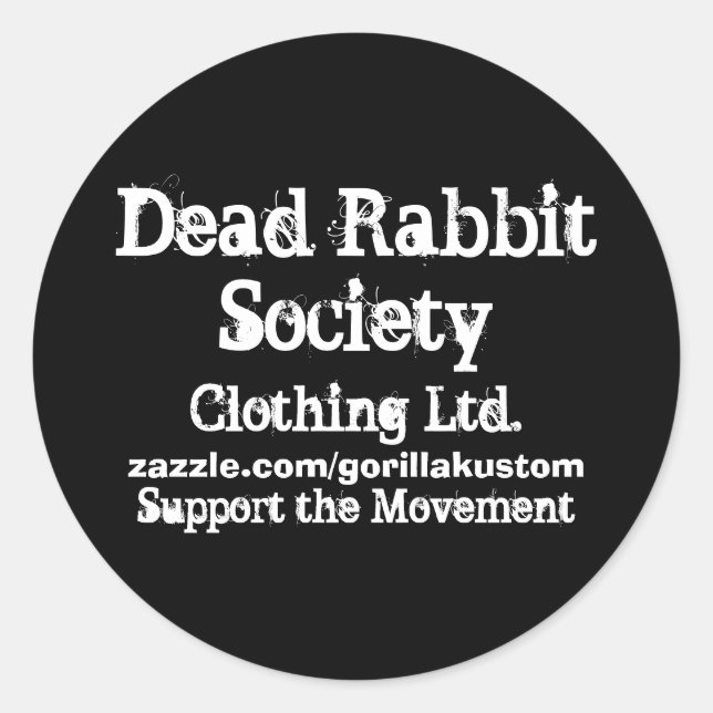 DRS unterstützt Bewegung Runder Aufkleber (Vorderseite)