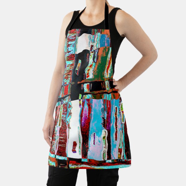 Druck apron Collapse Reflexion Abstract Schürze (InSitu)