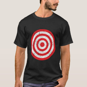 Druck auf den schwarzen Bullseye-Zielbullen Augenr T-Shirt