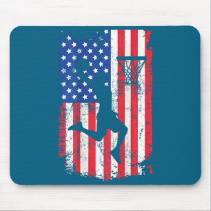 Druck auf der Rückseite Basketball USA amerikanisc Mousepad