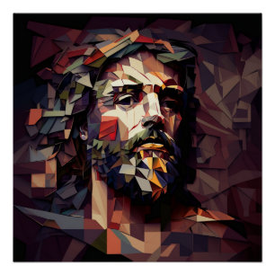 Druck auf Holz Jesus Christus